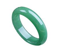 CWZZWS Bracciale di giada, taglio a mano Green Stone Bangles per donne, 54-56 mm (60)