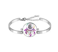 CWZZWS Bracciale Gioielli, Braccialetti da Donna, Regali per Le Sue Donne, Moglie, Mamma, Ali di Drago Viola