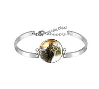 CWZZWS Bracciale Gioielli, Braccialetti da Donna, Regali per Le Sue Donne, Moglie, Mamma, Erba gatta