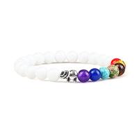 CWZZWS Bracciale in pietra naturale uomini vulcanici rocciosi per perle di tigre corniole per perle di tigre braccialetti di guarigione dei braccialetti delle donne yoga
