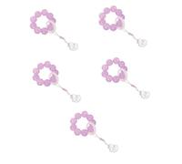 CWZZWS Bracciale Intrecciato a Mano, Anello, Rosario, Rosario da Donna, Gioielli da Preghiera, Gioielli in Vetro