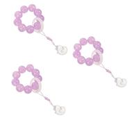 CWZZWS Bracciale Intrecciato a Mano, Anello, Rosario, Rosario da Donna, Gioielli da Preghiera, Gioielli in Vetro