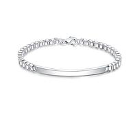 CWZZWS Bracciale Middle Box Charm Braccialetti e braccialetti catene per uomini e donne Regalo per feste di gioielleria