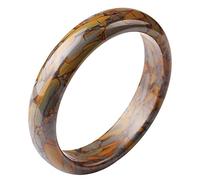 CWZZWS Bracciale per braccialetto giada per donne in stile classico in pietra colorato naturale, bracciale giada a quartzite naturale, con scatola di gioielli, 56-62 mm, 62 mm