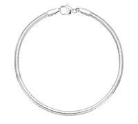 CWZZWS Braccialetti con ciondoli per Donna, Bracciale in Argento Sterling 925 Placcato/Oro 14k Bracciale con Catena a Serpente Delicato da 3 mm Bracciale da Uomo Gioielli Non Appannanti Regali per