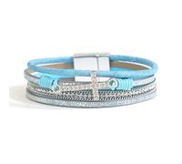 CWZZWS Braccialetti di bracciale per donne da uomo braccialetti di gioielli (regolabili neri)