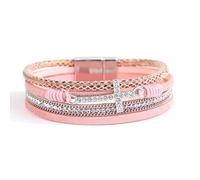 CWZZWS Braccialetti di bracciale per donne da uomo braccialetti di gioielli (regolabili neri)