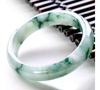CWZZWS Braccialetti di bracciali giada naturale, bracciali da donna, bracciali verdi, bracciali da donna della moda squisiti, giada-55-56mm (Jade-57)