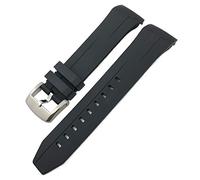 CWZZWS Canda di guardia in silicone in gomma 22mm 21mm per tissot T120417 Sea Star 1000 Serie arancione Black Waterproof Discing Watch cinghia