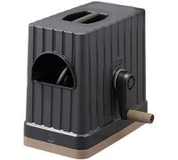 CWZZWS Carrello per Bobina per Tubo da Giardino da 20/30 m, Dispositivo di irrigazione del cavolfiore per Acqua, Carrello Portatile DN 15 Tubo d'Acqua, 6 modalità di irrigazione (Nero, 30m)