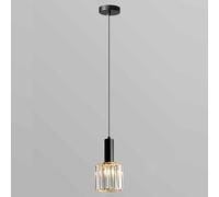 CWZZWS Chaner Modern Crystal Single Head Mini Iron Art Double Head Kitchen Style Bar Restaurant Regoy Room Hall (Dark 1)