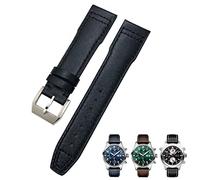 CWZZWS Cinturino da 20 mm 21 mm Adatto per Orologi da Pilota Bracciali Portugieser 18 Cinturino Morbido Blu