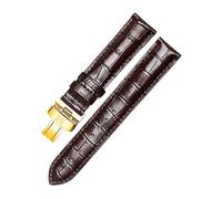 CWZZWS Cinturino in pelle compatibile con Tissot Le Locle T41 T006 PRC200 Cinturino da polso 1853 Cinturino da uomo 19 mm 20 mm 21 mm 22 mm (chiusura in oro marrone, 19 mm), 21mm