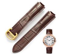 CWZZWS Cinturino in Pelle di Coccodrillo di Alligatore Nero Blu Fatto a Mano per Chiusura a deposizione del Braccialetto da Polso a Palloncino Blu