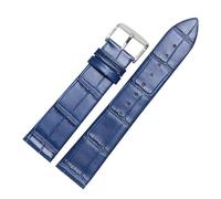 CWZZWS Cinturino in pelle ultratina 12 14 15 16 18 20 21 22 23 24mm Blue Brown Red Watchband Compatibile con Tissot DW Watch (rosso argento A, 20mm)
