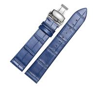 CWZZWS Cinturino in pelle ultratina 12 14 15 16 18 20 21 22 23 24mm Blue Brown Red Watchband Compatibile con Tissot DW Watch (rosso argento A, 20mm)