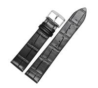 CWZZWS Cinturino in pelle ultratina 12 14 15 16 18 20 21 22 23 24mm Blue Brown Red Watchband Compatibile con Tissot DW Watch (rosso argento A, 20mm)
