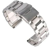 CWZZWS Cinturino per Orologio 18/20/22/24mm Cinturino per Orologio in Argento Solido Cinturino per Orologio Bracciale di Ricambio in Acciaio Inossidabile Bracciale per Cinturini Regolabili