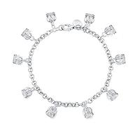 CWZZWS Ciondoli da Donna in 925, Catena con Ciondolo a Corona, a Portata di Mano, di Lusso