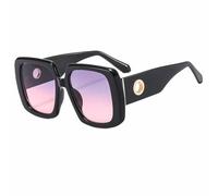 CWZZWS Circolo Occhiali da Sole Decorativi per Uomini Donne Che guidano Occhiali da Sole Maschio Femmina