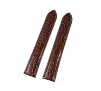 CWZZWS Crocodile Leather Watch cinghia compatibile con compatibile con London Solo Watchband Mins Women 12 14 16 17 17,5 mm (oro verde, 17,5 mm)