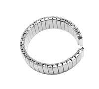 CWZZWS Elastico elastico espandere la fascia di orologi in acciaio inossidabile universale orologio in metallo bracciale d'oro argento