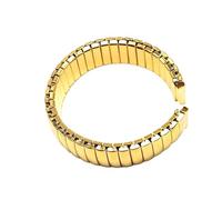 CWZZWS Elastico elastico espandere la fascia di orologi in acciaio inossidabile universale orologio in metallo bracciale d'oro argento