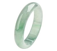 CWZZWS Elegante braccialetto classico in giada per donne ragazze, braccialetti di giada verde naturale gioielli artigianali con scatola, 53-64 mm, 57-58 mm
