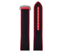 CWZZWS Fascia da guardia in nylon con orologio in silicone in gomma per Seamaster 300 Speedmaster 8900 Planet Ocean Tools 20mm 22 mm Canda di guardia