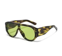 CWZZWS Fashion Oversized Women Glasses Retro One Piece Shades Uv400 Men Gradient
