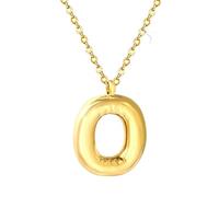 CWZZWS Gioielli 26 Lettera di Bolle Pendant Collana in Acciaio Inossidabile Femminile Colletto PVD Plat INCLACCO Iniziale COLLAFE CHIES CHIETTURE Accessori di MANIGLIO alle ACCESSARE allo