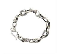 CWZZWS Gioielli 925 Bracciale per Donne Bracciale a Catena Spessa in Argento Gioielli