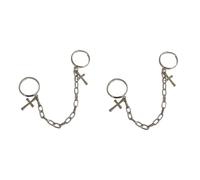 CWZZWS Gioielli Ciondoli a Catena Incrociata Bracciale in Oro Anelli Pollice Strass gotici Dito Mano Festival Medaglione di Nozze Collana Bracciale Gioielli Anello Lega Gioielli in Argento