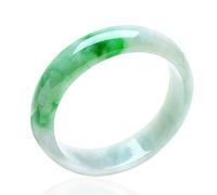 CWZZWS Naturale un braccialetto di giada verde di grado per donna trasparente dono idratante per il braccialetto di giada per la mamma (64,0 millimetri)