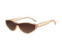 CWZZWS Nuovi Occhiali da Sole da Sole 2025 Fashion One Pezzi da Sole Vintage Cat's Eye Sun Occhiali per Donne uniche tonalità Punk uv400