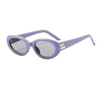 CWZZWS Nuovi occhiali da sole occhio di gatto 2025 UV400 occhiali da sole per la protezione solare del viso rotondo delle donne, Viola, Taglia unica