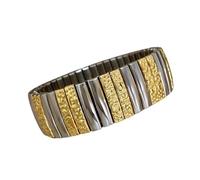 CWZZWS Nuovo 2025 Arrivo Elastico Braccialetto in Acciaio Inossidabile Cuore Stella Piazza Strass Braccialetto da Donna Classico Polsino Impermeabile Gioielli con per Voi Accessori Regalo Creativo