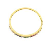 CWZZWS Nuovo 2025 Arrivo Stile Coreano 8 Colori Nuovo Cristallo Placcato Oro Braccialetti Polsini Braccialetti Gioielli zircone Fortunato Regalo con per Te Accessori Regalo Creativo alla Moda