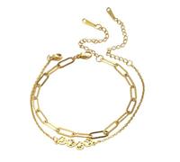 CWZZWS Nuovo Arrivo 2025 Braccialetti con Ciondolo Nodo Celtico Vichingo Bracciale a Doppio Strato per Le Donne Nodo della Strega Gioielli in Acciaio Inossidabile Regali per Feste con Accessori per