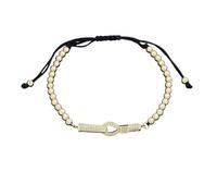 CWZZWS Nuovo Arrivo 2025 Nuovo per Stili Perline Braccialetti Fatti a Mano per Le Donne Moda Vintage Geometrico Bracciale Color Oro Rame CZ Cristallo Regolabile con Accessori per Te Regalo Creativo