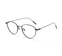 CWZZWS Occhiali da Lettura di Blocco Luce Blu per Donne Ultralight Ovali Titanio Telaio Sottile Signore Ladies Lettori di Computer Occhiali