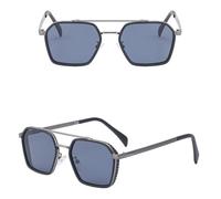 CWZZWS Occhiali da sole punk da uomo vintage in metallo occhiali da sole da donna occhiali da sole freddi UV400 occhiali da vista, C7-1, Taglia unica