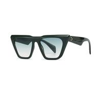 CWZZWS Occhiali da sole retrò occhi di gatto uomo donna occhiali da sole signore rosso occhiali da guida occhiali uv400 rivetto specchio, 5, Taglia unica