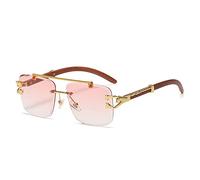 CWZZWS Occhiali da Sole retrò Uomo Donna Decorazione Oro Decorazione da Sole Occhiali da Sole Uomo Che Viaggia oculare