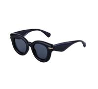 CWZZWS Occhiali da sole rotondi gonfiati da donna Tendenze Punk Occhiali da sole per gli uomini Lusso Moda Cat's Eye Occhiali da sole, C1 Nero Grigio, Taglia unica