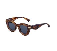 CWZZWS Occhiali da sole rotondi gonfiati da donna Tendenze Punk Occhiali da sole per gli uomini Lusso Moda Cat's Eye Occhiali da sole, C3 Leopard Grigio, Taglia unica