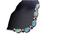 CWZZWS Opal il miglior regalo per tua madre 925 gioielli argento bracciale opale naturale e vera braccialetto opale