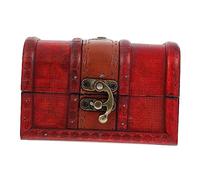 CWZZWS Ornamenti 1Pc Scatola di Legno Vintage Retro Contenitore di Immagazzinaggio Collane Bracciali Orecchini Spille Design Unico Gioielli Holder per e Ricordi Ornamenti