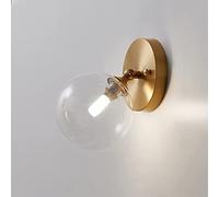 CWZZWS Oro Regolabile a Parete Light Glass Blande a Parete Nordic Camera da Letto Nordico Lampada Obbligo Affermazione Luci per Bambini Luce Soggiorno Scontro G9