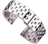 CWZZWS Orologi Cinghia in Acciaio Solido in Acciaio Inossidabile Braccialetti da Uomo da Donna Silver Watchbands 20 22 24 mm da 26 mm Class di schieramento in Metallo